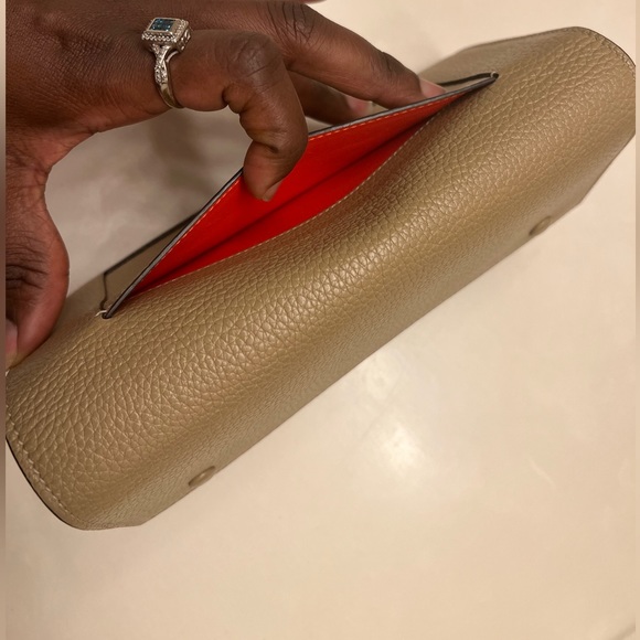 Celine Large Flap Continental Long Double Snap Trifold Wallet Grained Calfskin - Picture 6 of 9